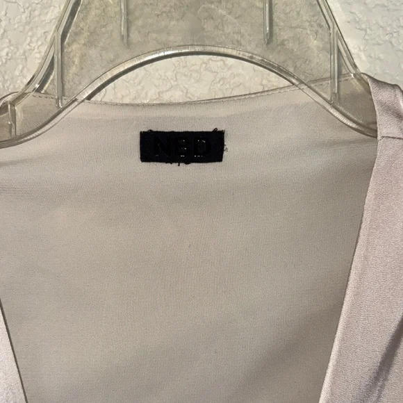 NBD Soft Pink Tie-Front Blouse - Picture 2 of 3